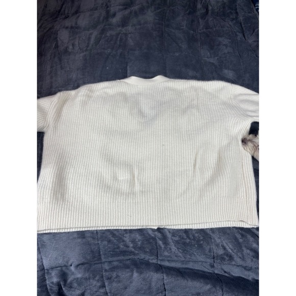 Jenni Kayne Cream Cashmere V Neck Button Front Cardigan Sweater Men's M - Picture 8 of 9